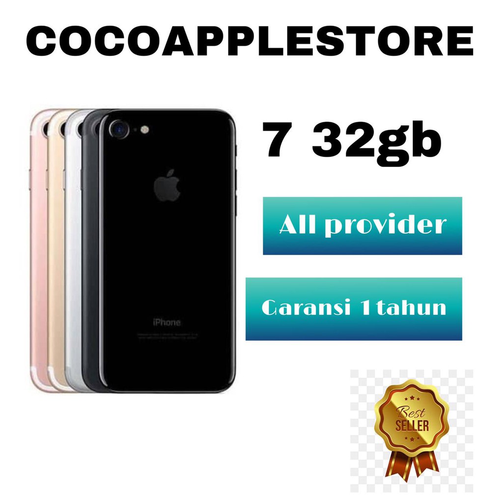 iPhone7 32GB All Sim Silent Fullset Original Second  Mulus100% Like New 3utools All  Green  (Garansi 1 Tahun)