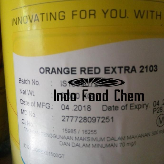 

Orange Red Extra 100gr - Pewarna Makanan & Minuman SPECIAL