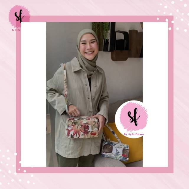 BIA WALLET BAG // WALLET BAG MOTIF // WALLET BAG KANVAS // ZASKIA ADYA MECCA // SLINGNAG CEWEK LUCU