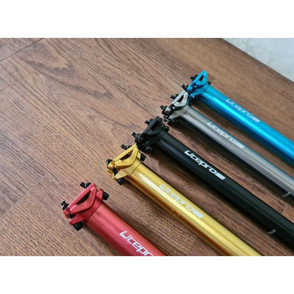 Original Seatpost Litepro Plus Terbaru 33.9 mm x 600 mm Bahan Alloy tipe 2 Diameter 33.9mm Panjang 60cm Tiang Saddle Sepeda Lipat