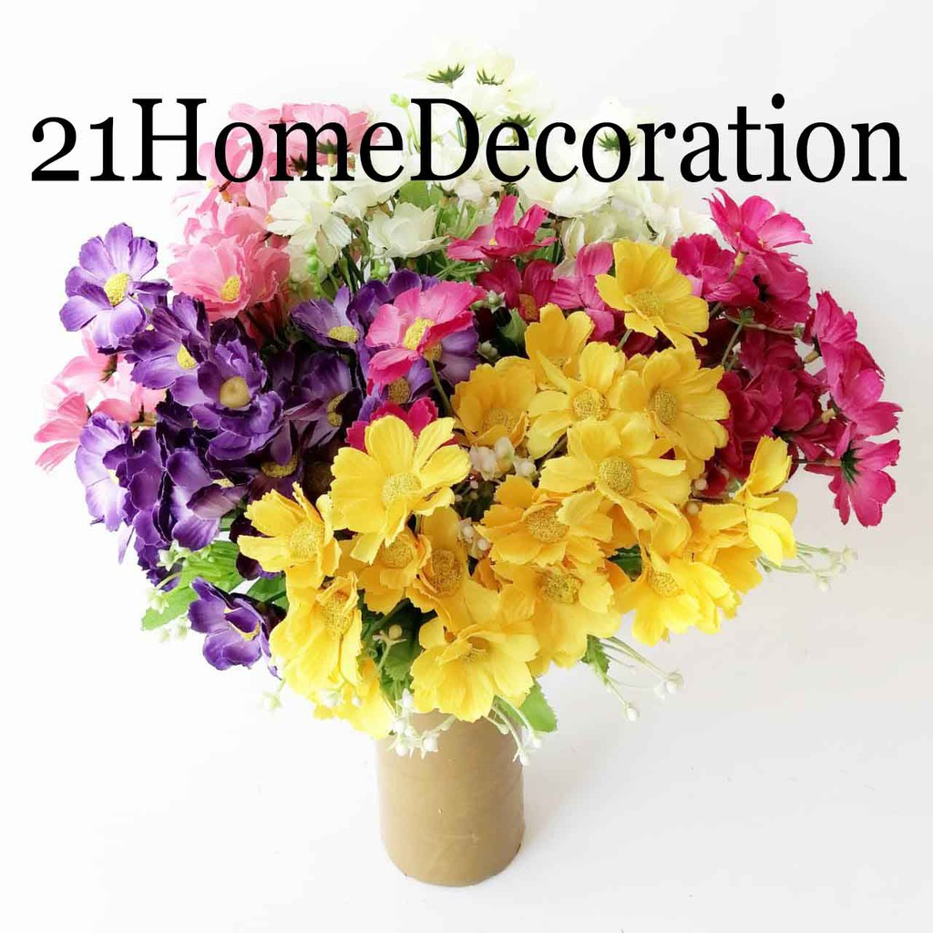 AF32 Bunga Aster Artificial Flower Bahan Buket Dekorasi Pelengkap