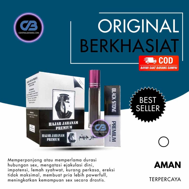 Hajar Jahanam Oil Black Stone Premium Original Obat Ejakulasi Dini