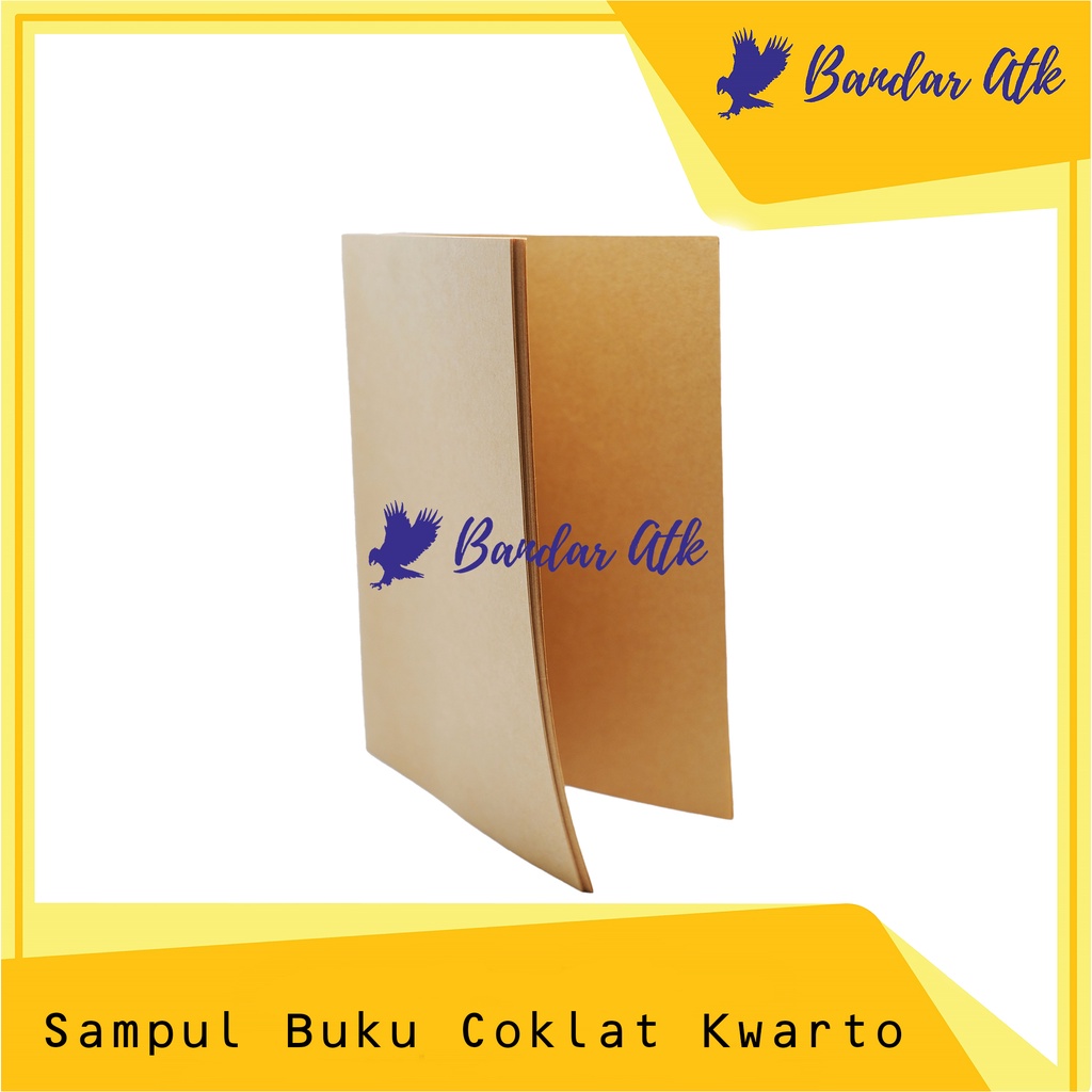 

SAMPUL KERTAS COKLAT POLOS QUARTO KWARTO BUKU TULIS ATK MURAH [1 PACK]