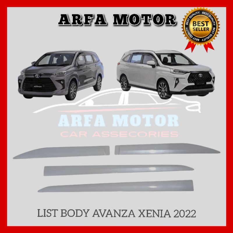 List Body Avanza Xenia Veloz 2022 Side Body Molding Avanza Xenia Veloz 2022