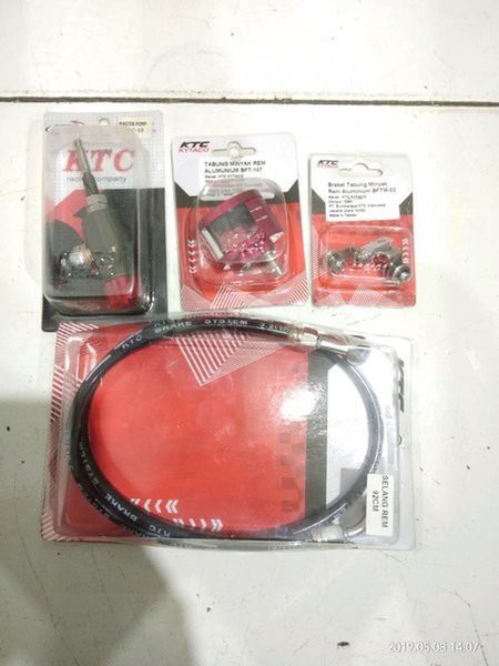 PAKET KTC 4 ITEM HIDROLIK BREKET TABUNG TABUNG MINYAK REM SELANG HIDROLIK