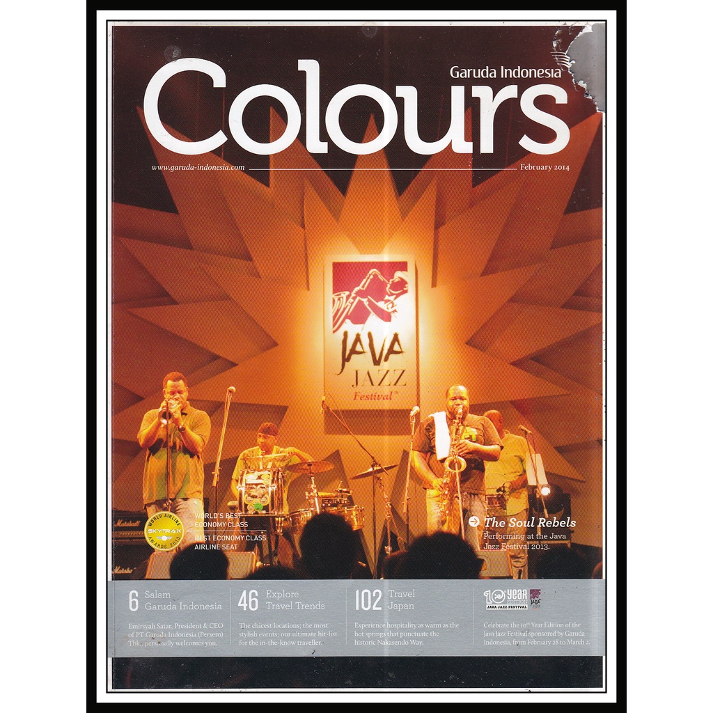 MAJALAH COLOURS - GARUDA INDONESIA - FEBRUARY 2014