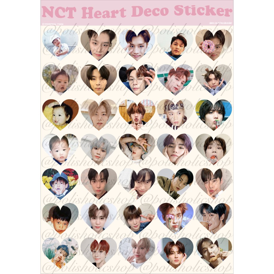 [READY] NCT 127 / NCT DREAM / WAY V BABY Heart Deco Sticker