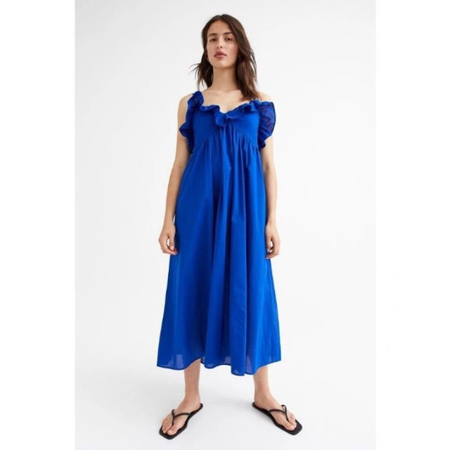 HM Flounce-trimmed dress