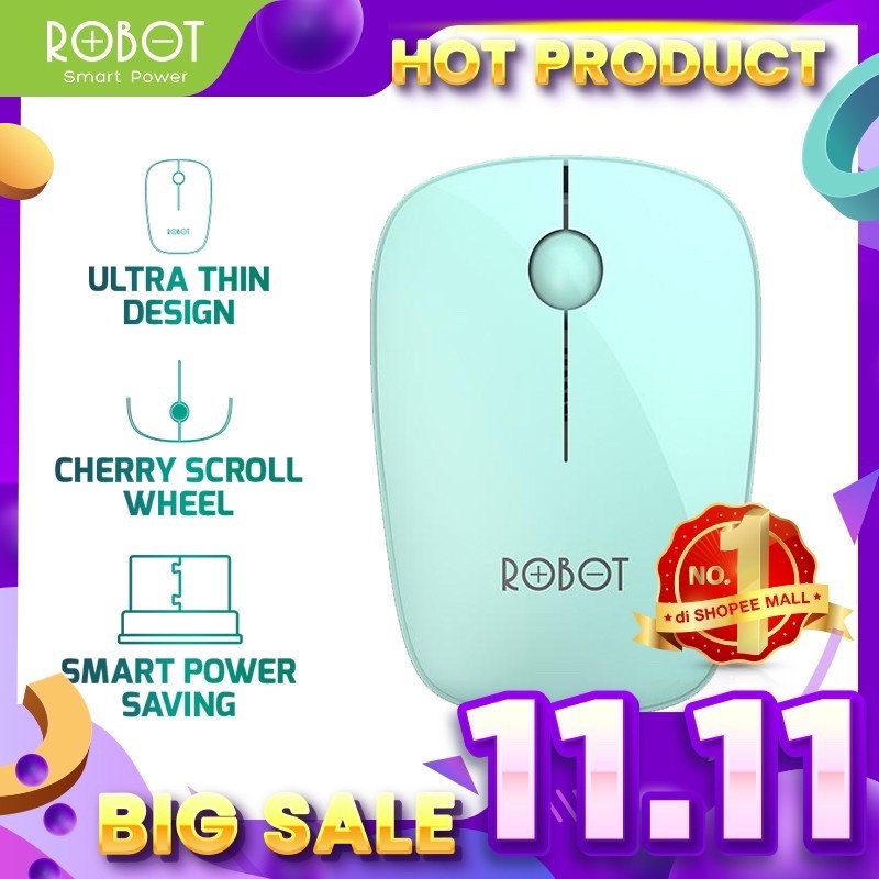 MOUSE ROBOT M220 WIRELESS 16000DPI PRECISE CONTROL