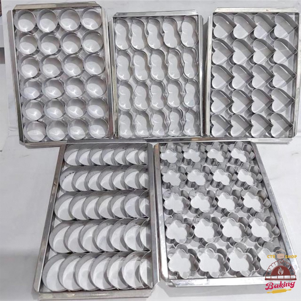 Cetakan Kue Bentuk Love,Sabit,Sakura,Kacang,Bulat, dan Persegi