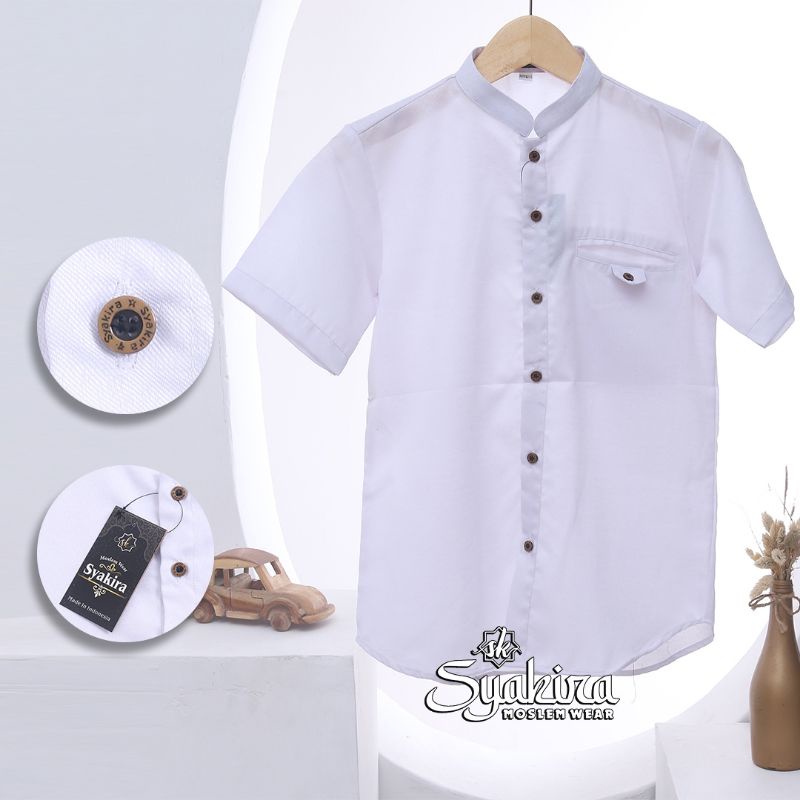BAJU KOKO ANAK TANGGUNG EKSLUSIF LENGAN PANJANG USIA 8-15 TH ORY BY SYAKIRA