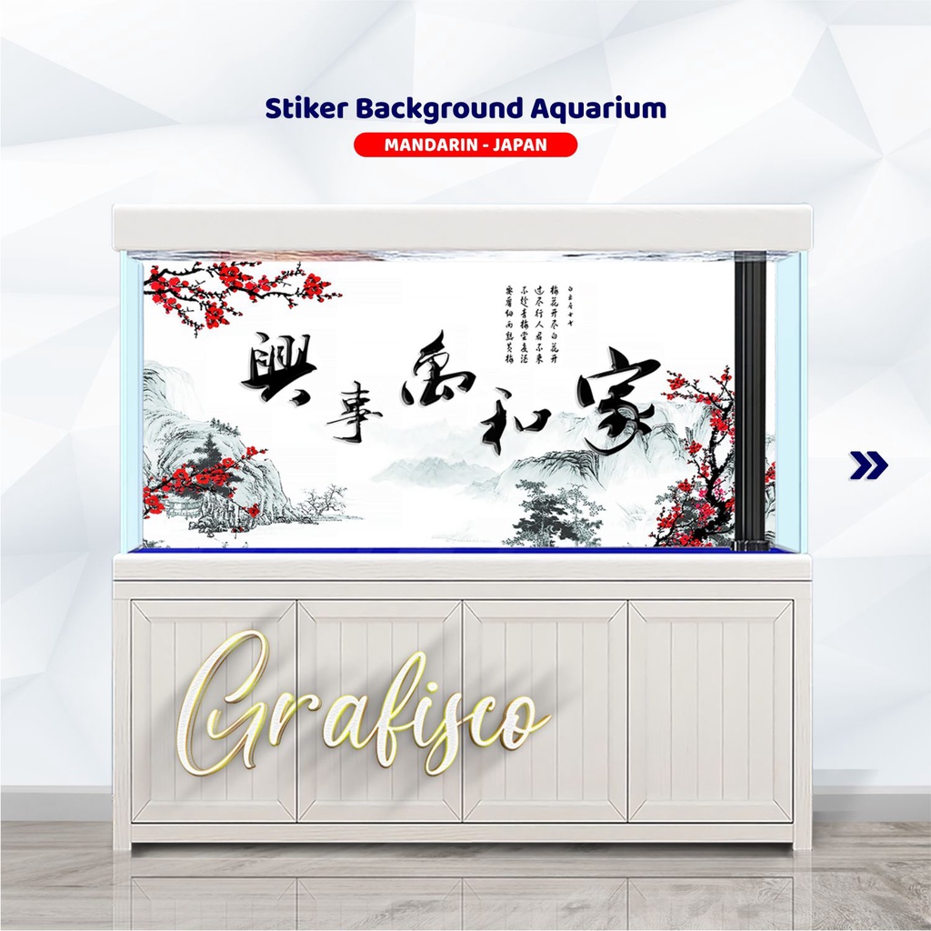 Background Aquarium, Stiker Aquarium , Wallpaper Aquarium, Aquascape, Stiker Aquarium Belakang