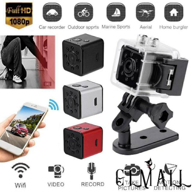 SPY CAMERA PENGINTAI SQ 13 MINI DV WIFI SUPPORT ACTION CAMERA FULL HD CAMERA WATERPROOF