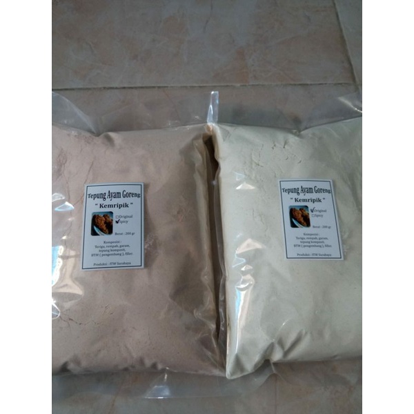 

Tepung Ayam Kemripik / Geprek / Fried Chicken 1 kg