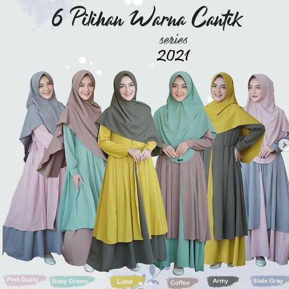 BAJU GAMIS TERBARU MADAME SERIES 2025 / SET HIJAB / SIZE S-M-L-XL / COD