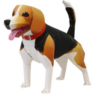 DIY Papercraft Anjing Beagle