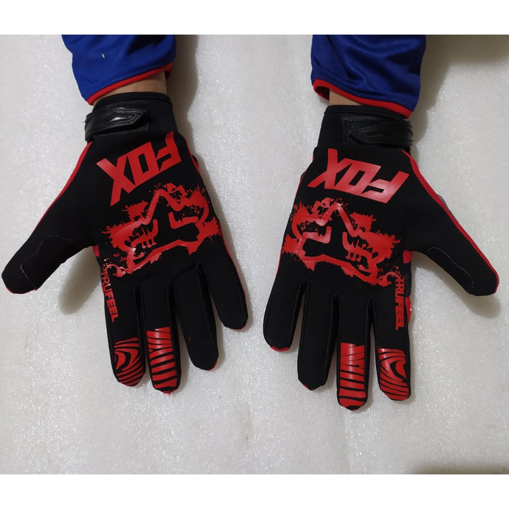 sarung tangan sepeda glove trail cross sarung tangan motor dirtpaw terlaris merah