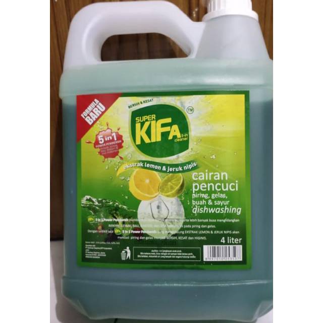 [4 LITER] KIFA PENCUCI PIRING , GELAS , BUAH DAN SAYUR / SUPER KIFA DISHWASHING