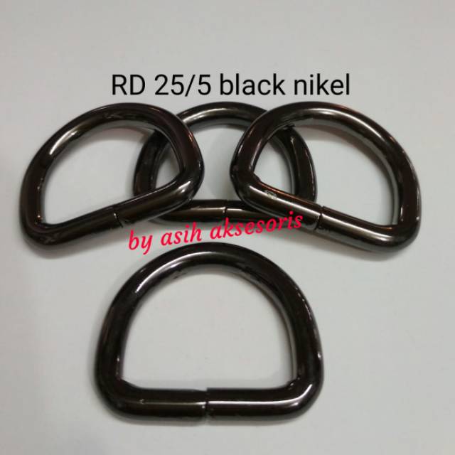 Ring D 2,5cm / RD 25/5 black nikel