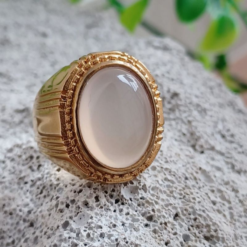 CINCIN BATU NATURAL ANGGUR BULAN SUPER MEWAH