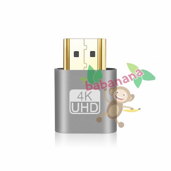 HDMI Dummy sw display Mining EDID Cheat Display Setting uhd 4k bejat