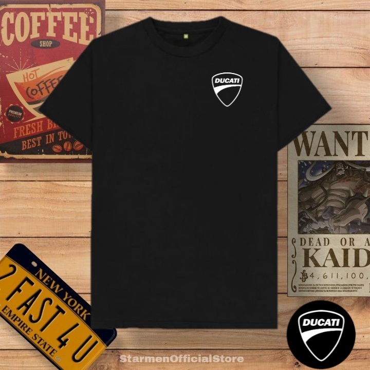 Kaos Distro Unisex DUCATI Katun Combed 30s / sablon polyflex /polyflex premium / Pakaian Pria Wanita Atasan Cowok Cewek /kaos kekinian / kaos viral / tshirt tumbrl tee basic /SIZE M , L , XL , XXL / kaus oblong oversize kaos murah best seller ready