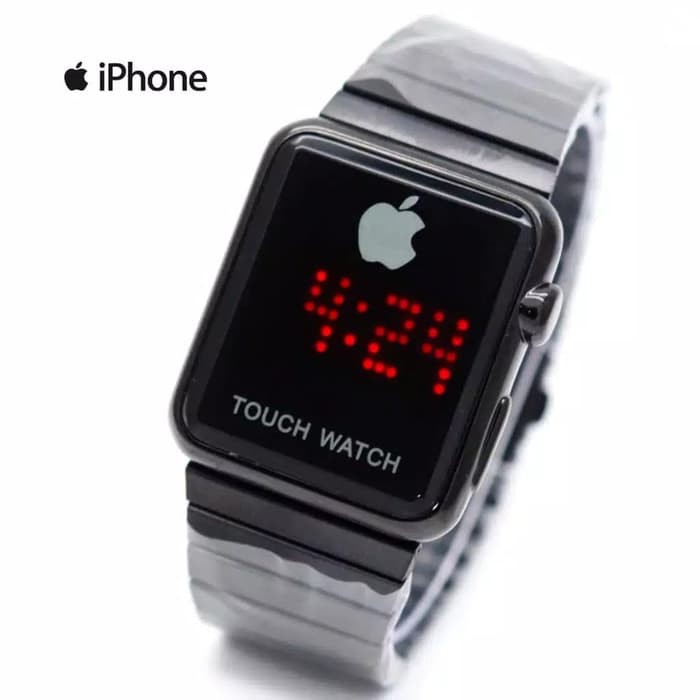 Jam Tangan Wanita Iphone Watch Apple Touch Digital Rantai Premium