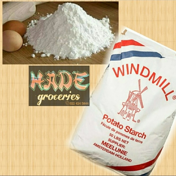 

PROMO [COD] Tepung Sanfen|Potato Strach Repack 1kg WINDMILL
