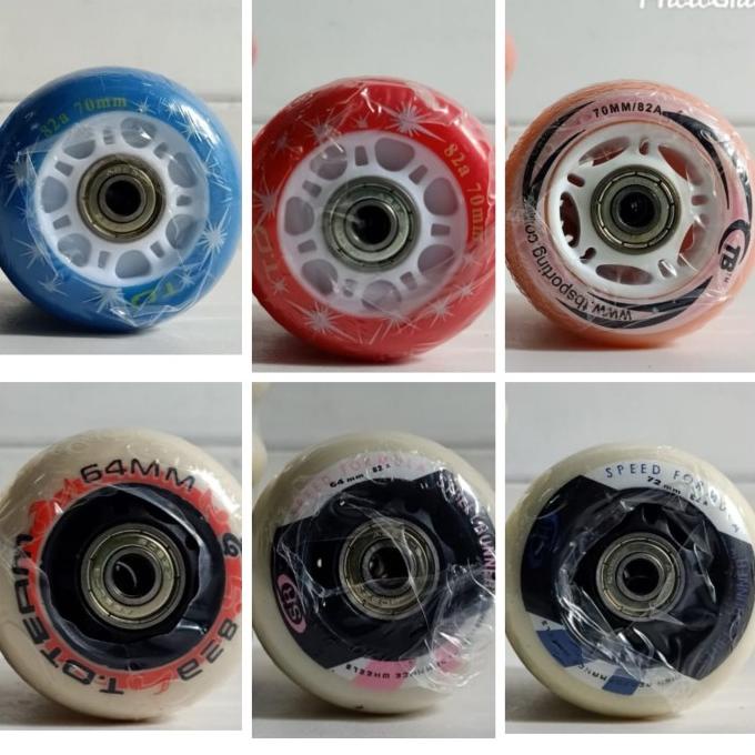 Ban/Roda Karet Sepatu Roda/inline skate+Bearing