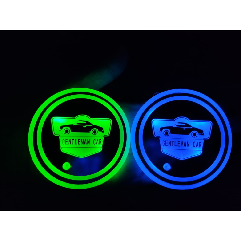 LED Car Cup Holder isi 2 pcs | Lampu USB Mobil By Gentleman Car