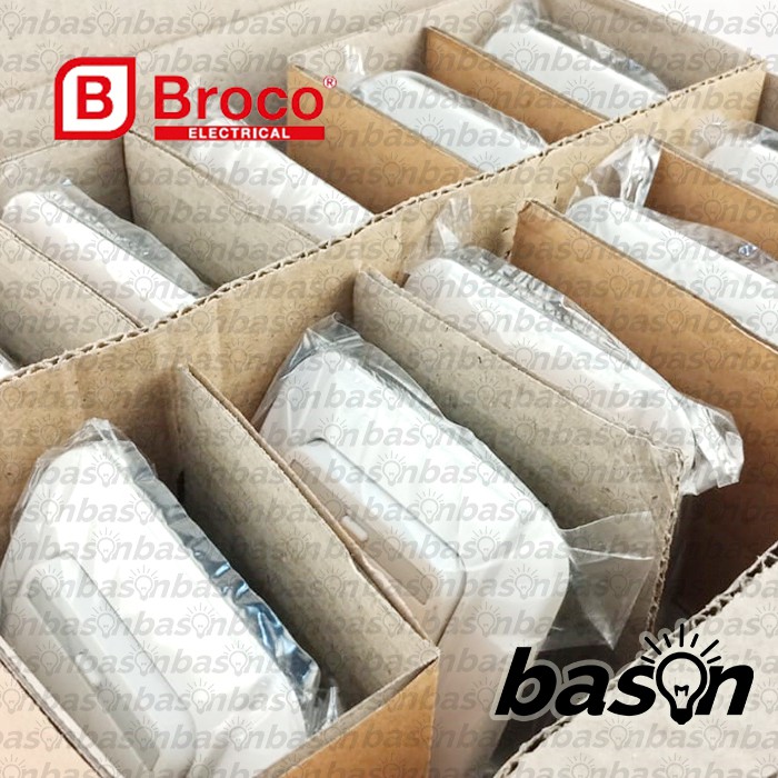 BROCO Galleo White / Putih G161 | Saklar 1 Gang 1 Way Switch