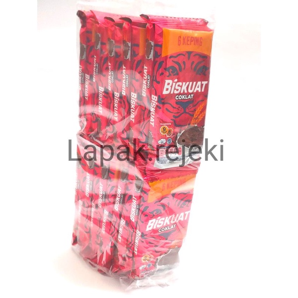 

Biskuat Coklat 25 gram 1 pack isi 20 pcs / Biskuit Cokelat / Biscuit Coklat / Biskuit Tiger / Biskuit Jadul