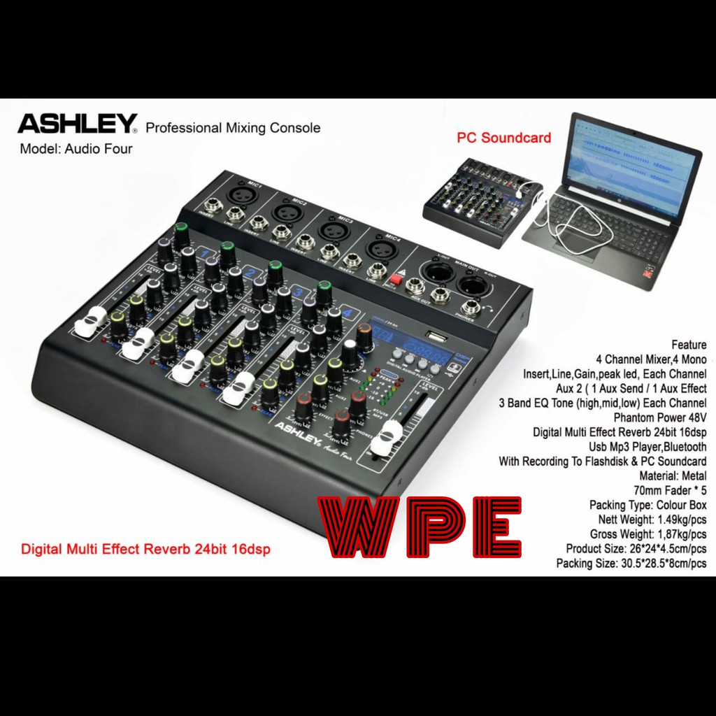 mixer audio ashley audio four