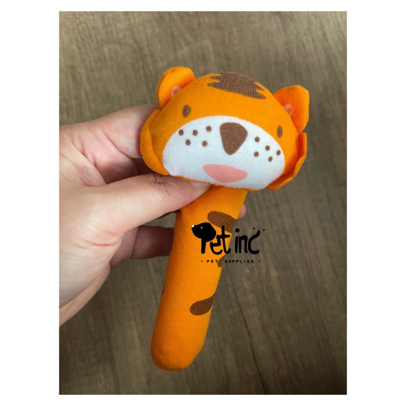 Tiger puppy squeaky toy