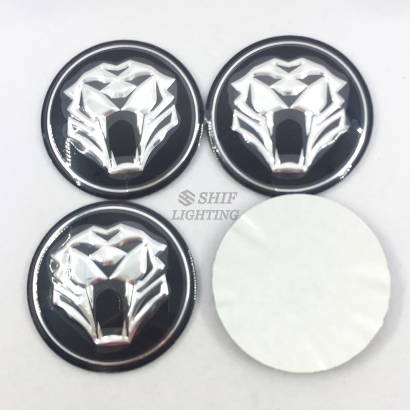 Stiker Emblem Logo Harimau KIA 4x56mm Untuk Velg Hub Mobil