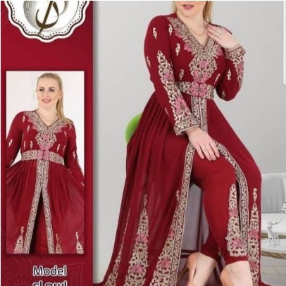 Baju Pakaian arabian india kekinian terbaru 2021 modis gamis wanita dewasa stylish Od set parisian