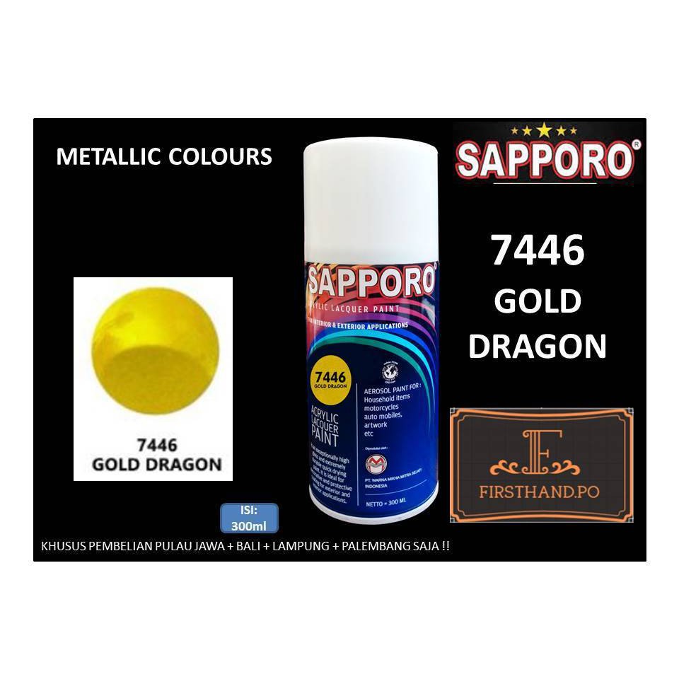 SAPPORO PAINT 7446 GOLD DRAGON / CAT SEMPROT SAPPORO GOLD DRAGON 7446