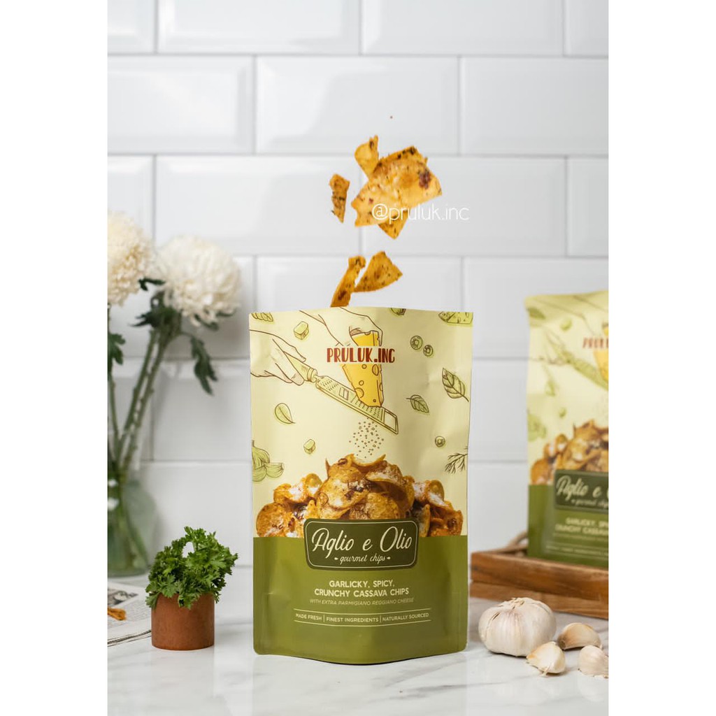 

KERIPIK SINGKONG PEDAS/ GOURMET CHIPS/ PRULUKINC_ AGLIO E OLIO