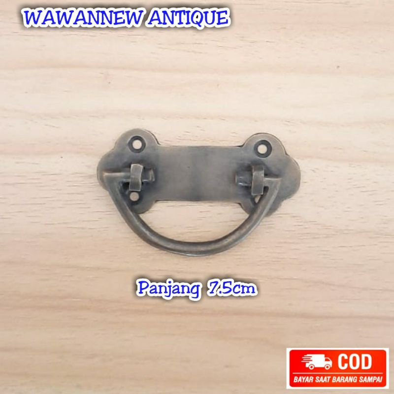 Handle / Tarikan Laci Lemari Jendela Pintu Rumah Kitchen Set Kuningan Antik 12cm