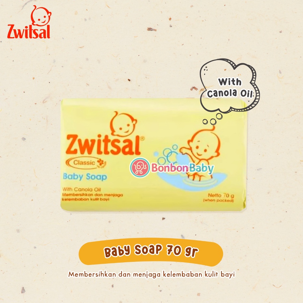 Zwitsal Bar Soap 70gr Classic/Rich Honey