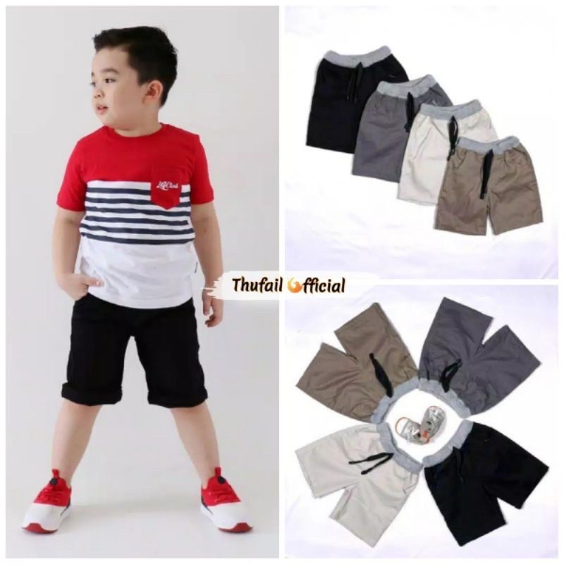 PROMO SUPER MURAH CELANA ANAK PENDEK MODEL CHINOS UKURAN 2 3 4 5 6 7 8 9 10 tahun