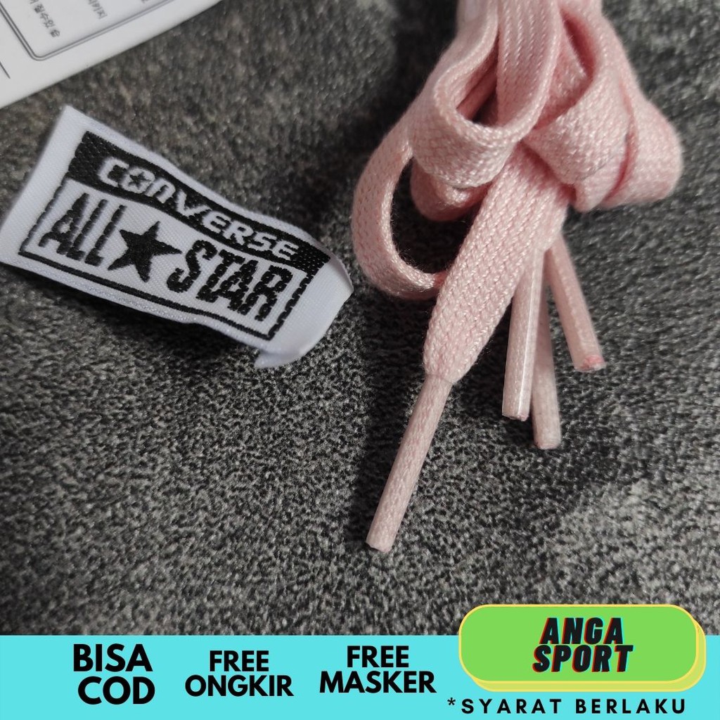 TALI SEPATU CONVERSE 70S SHOELACES PENDEK TINGGI BERMOTIF TERMURAH / TALI SEPATU SNEAKERS PING / TALI SEPATU SNEAKERS FLAT PIPIH PANJANG 110-120 CM ORIGINAL