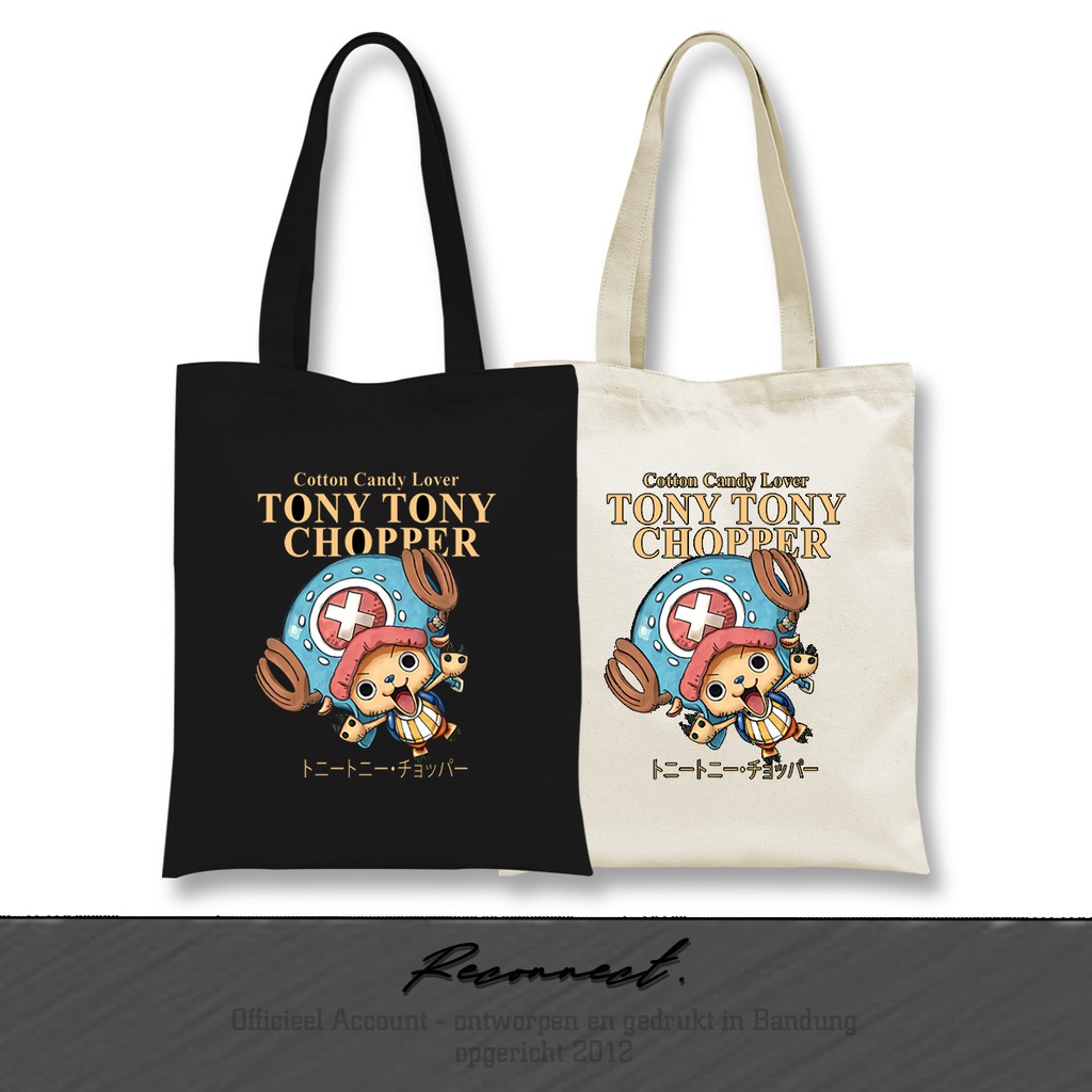 Reconnect Totebag Anime One Piece Choper - Gratis Tambah Nama