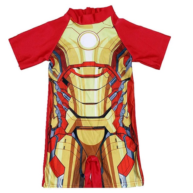 Baju renang anak laki-laki karton spiderman paw patrol mcqueen thomas poli car iron man captain am