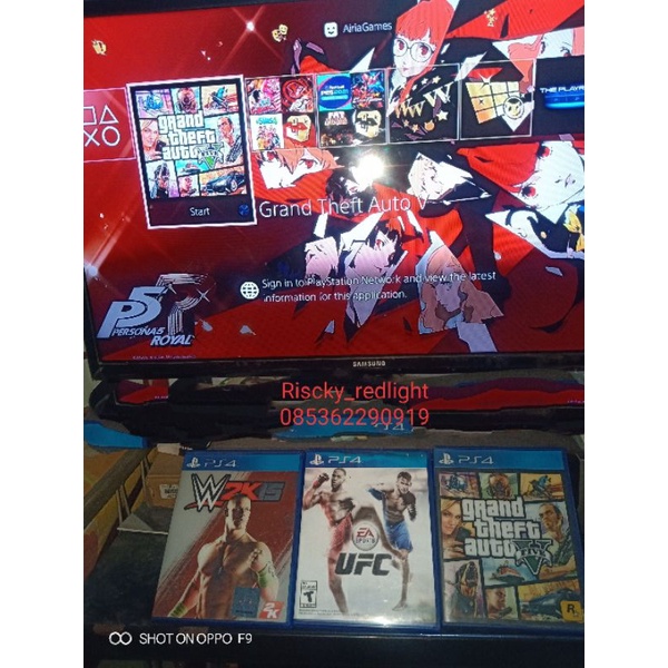 borongan bd / kaset ps4 original Gta V wwe 2k15 ufc
