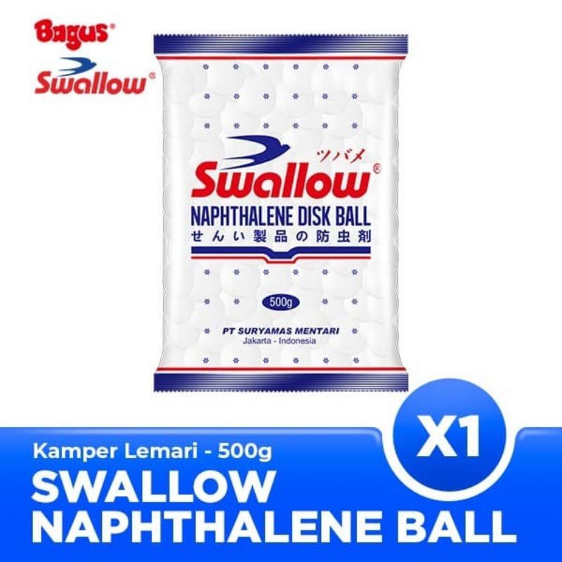 Swallow Disk Ball Kamper Kapur Barus Napthalene 500Gr