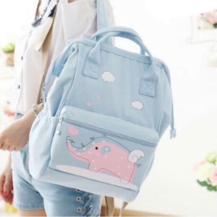 Tas Ransel Wanita Cewek Backpack Back Pack Fashion ELLE Waistbag Ori