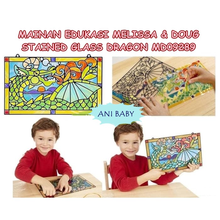 MAINAN EDUKASI MELISSA DOUGH STAINED GLASS DRAGON MD09289