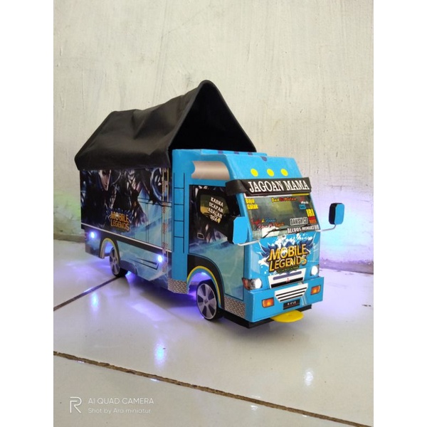 Jual Miniatur Truk Oleng Mobile Legends Dengan Variasi Lampu Led Dan Terpal Dengan Bahan Lebih