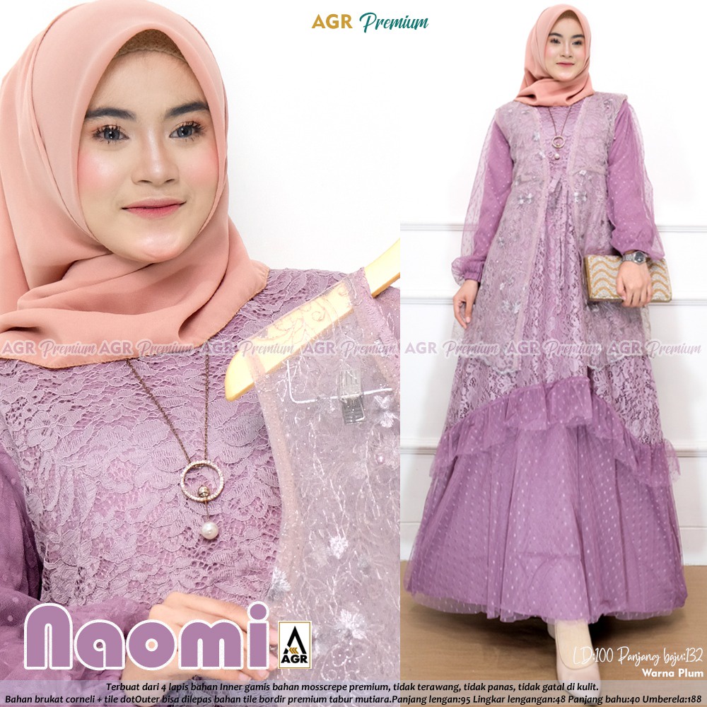 BUSANA WANITA CANTIK KEKINIAN, GAMIS MAXY MOSCREPE LONG OUTER BRUKLAT, GAMIS KONDANGAN ELEGAN LD 100